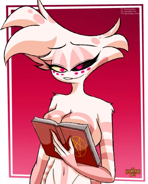 Angel Dust doing THAT twitter trend (OG Artist: RampageGuy)