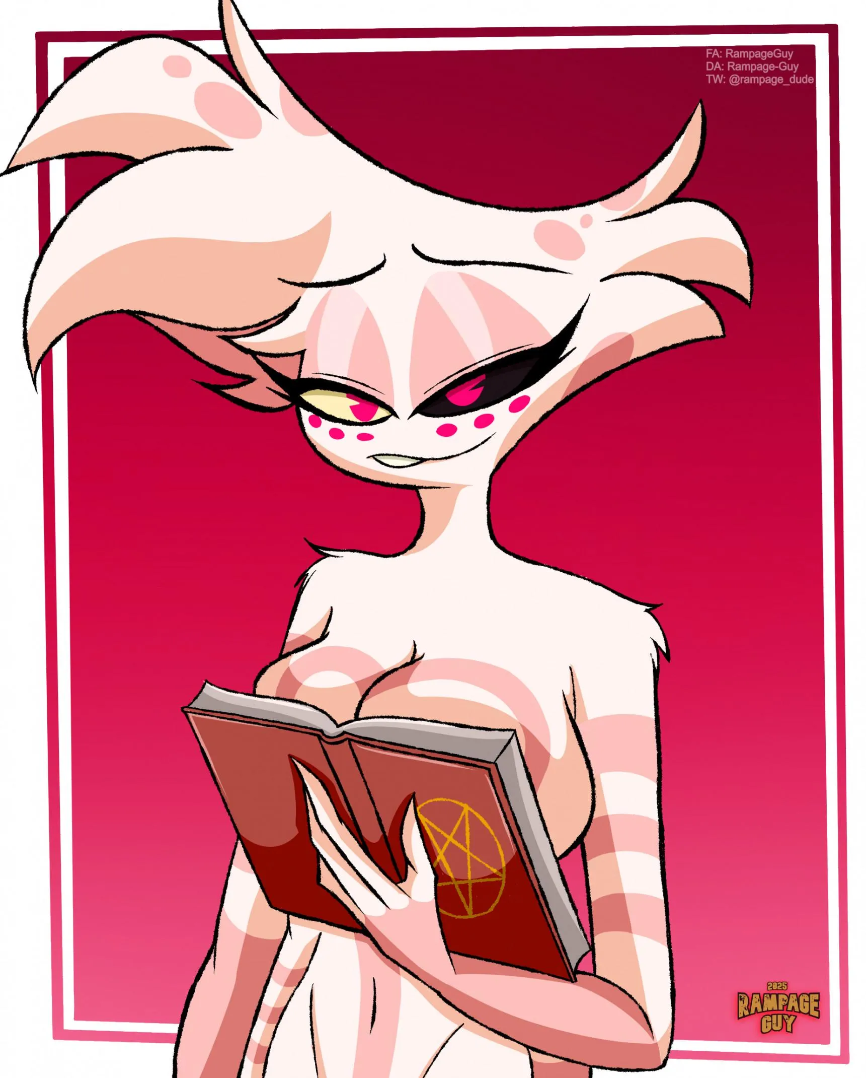 Angel Dust doing THAT twitter trend (OG Artist: RampageGuy)