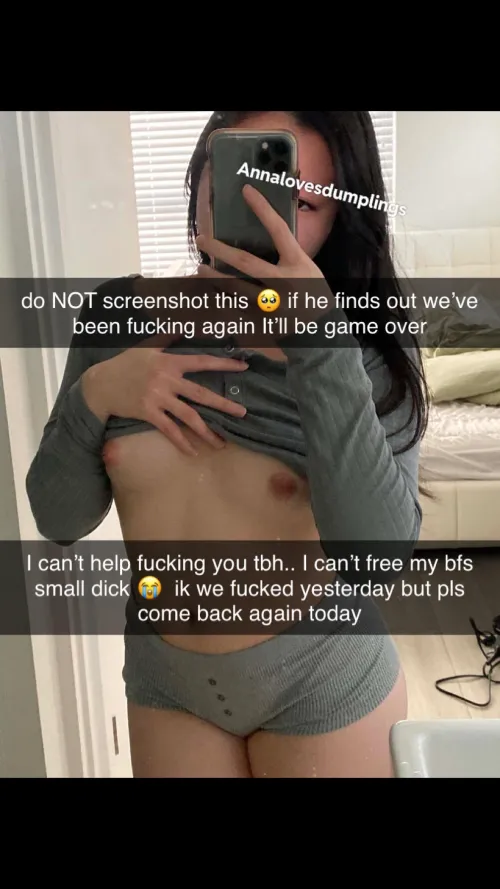 Asian cheats on her small dick bf