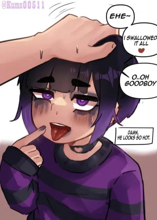 Being a good boy like this sounds like a dream come true 🌸