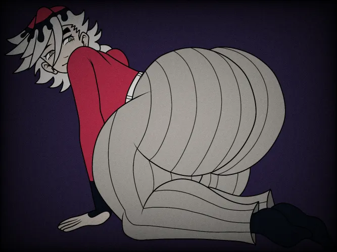 Douma flexing his Upper Moon Booty - Artist is @StoopieDoopie on Twitter