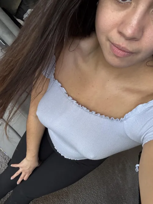 Hanging low and poking right through.