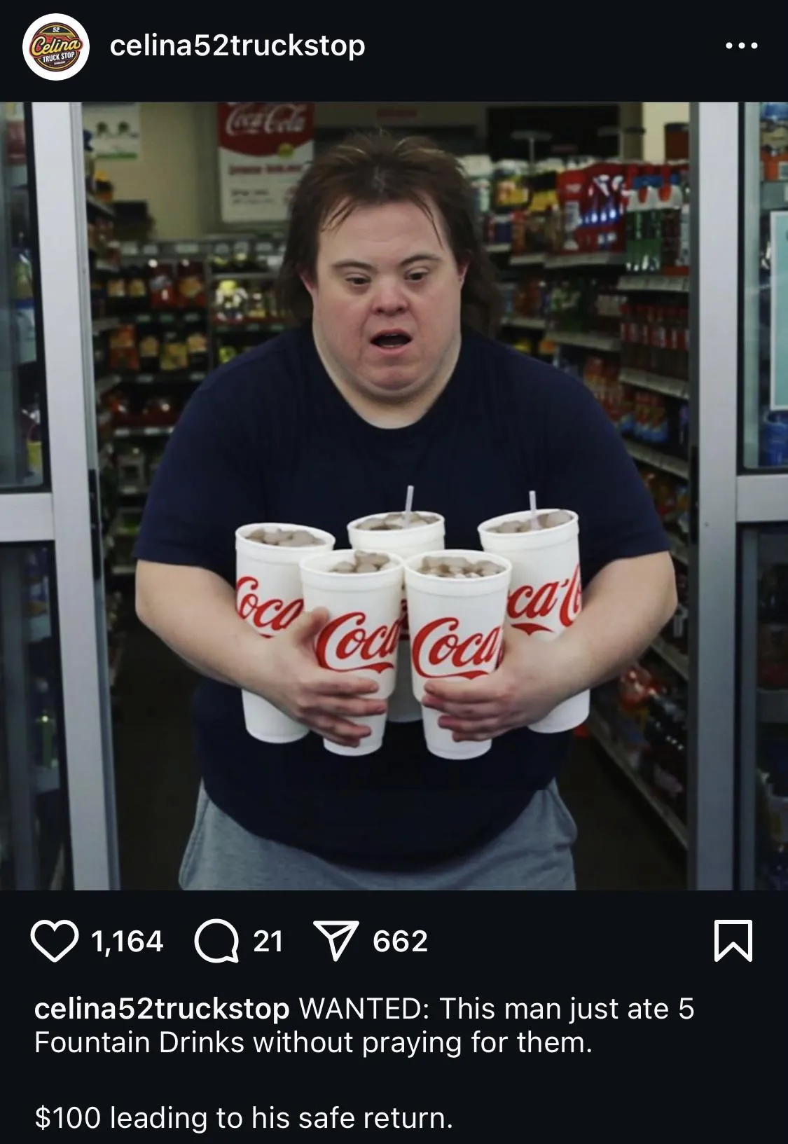 In his free time, it seems our good friend Nick is managing a truck-stop’s instagram page