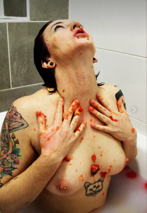 Milk bath and food play! Can you tell what food we used?