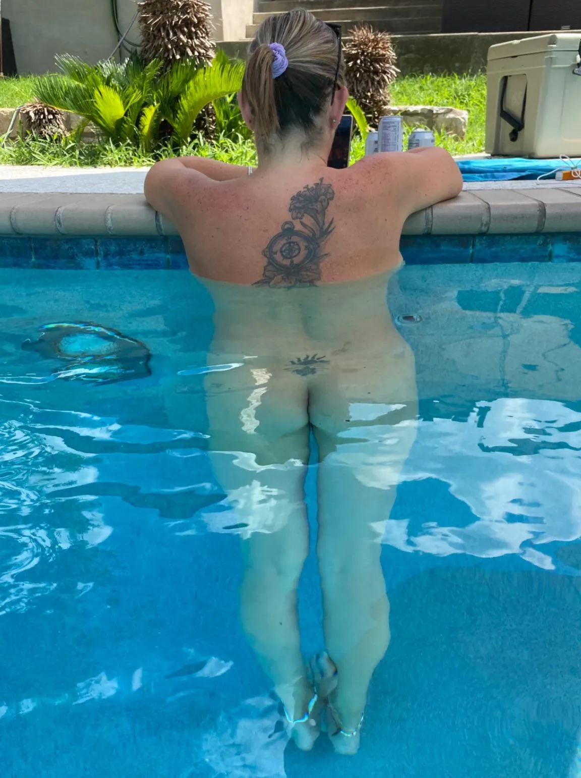 My friends all know the dress code at my pool