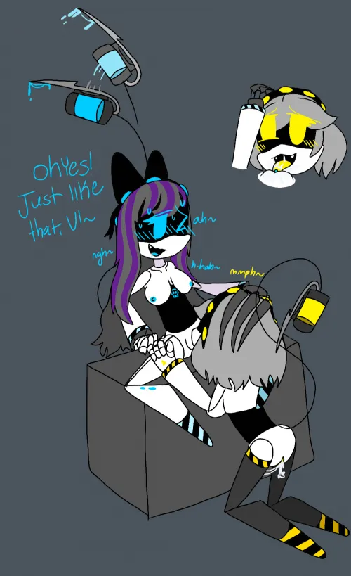 They finally had some alone time in the landing pod (Also R on the receiving end 😮)