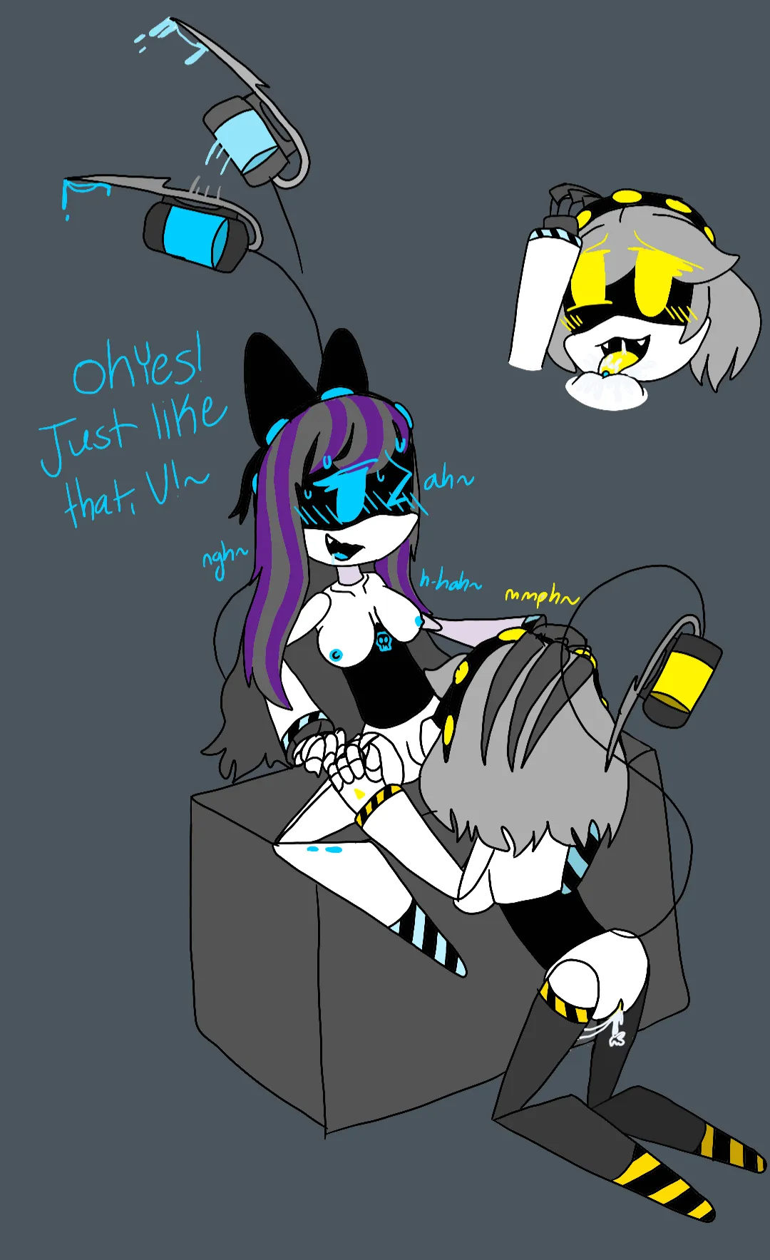 They finally had some alone time in the landing pod (Also R on the receiving end 😮)