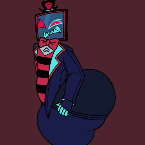 Vox struggling with his pants - @StoopieDoopie on Twitter