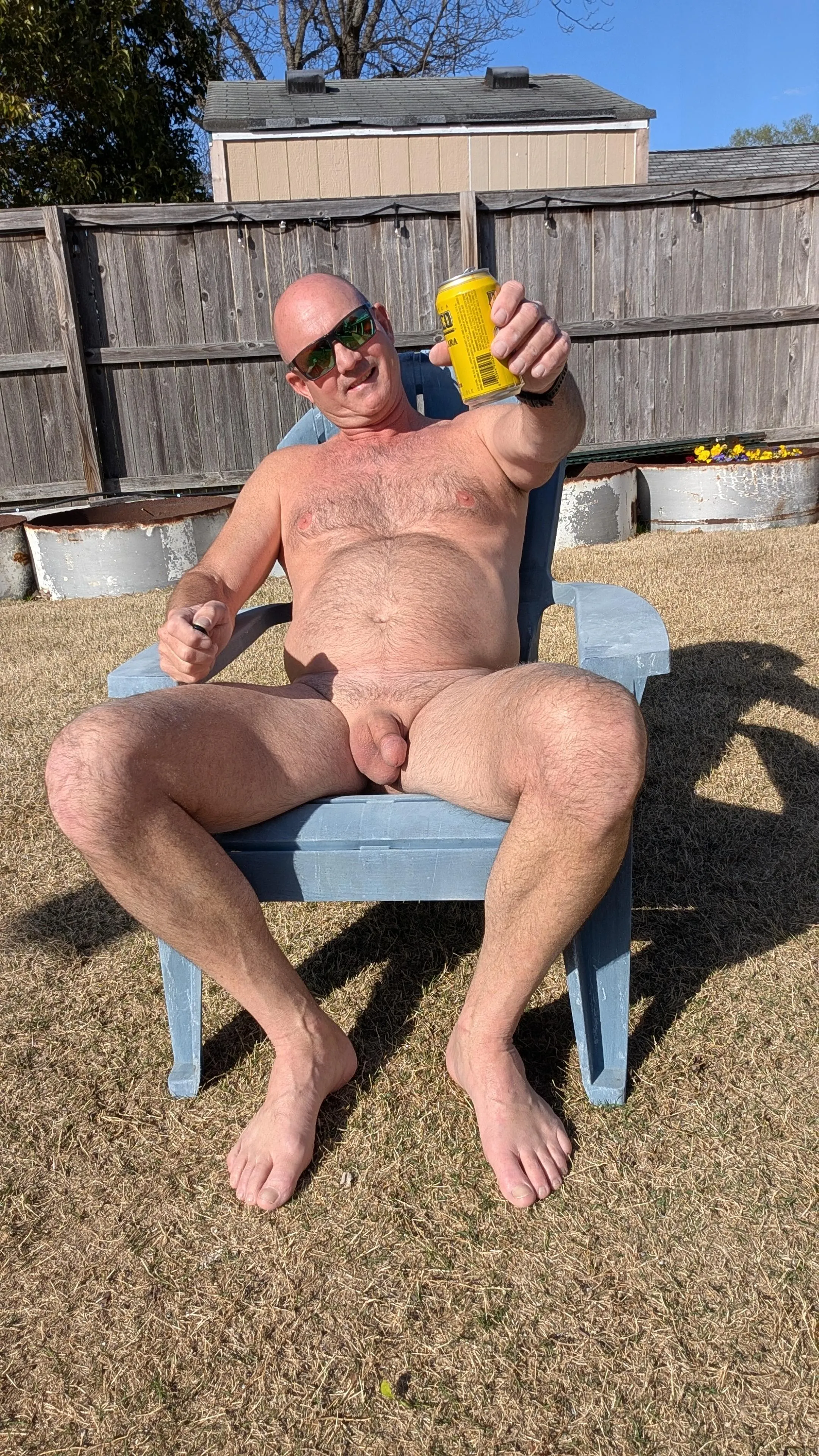 Cheers to all the home nudists out there 🍻