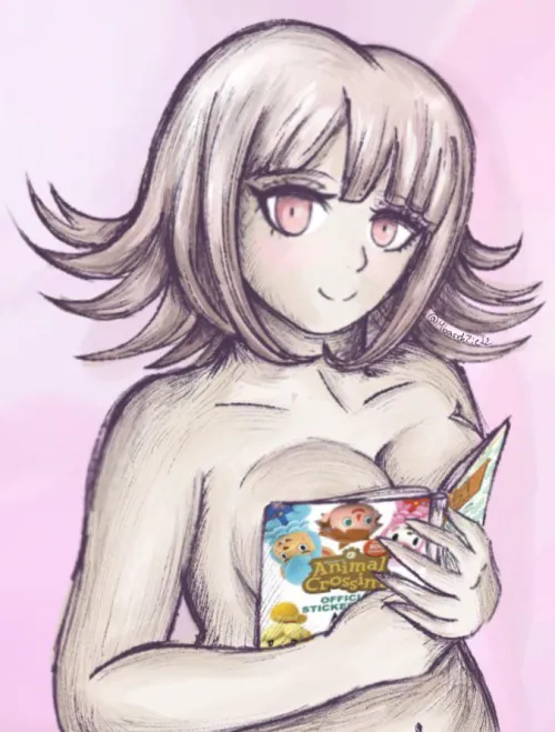 Chiaki doing the book trend (mbarekzied2)