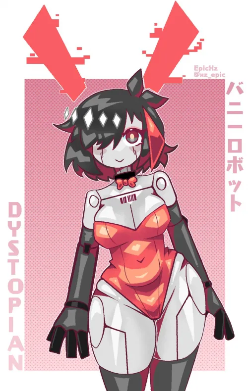 Dystopian Robot Bunny 🤖🐰❤️