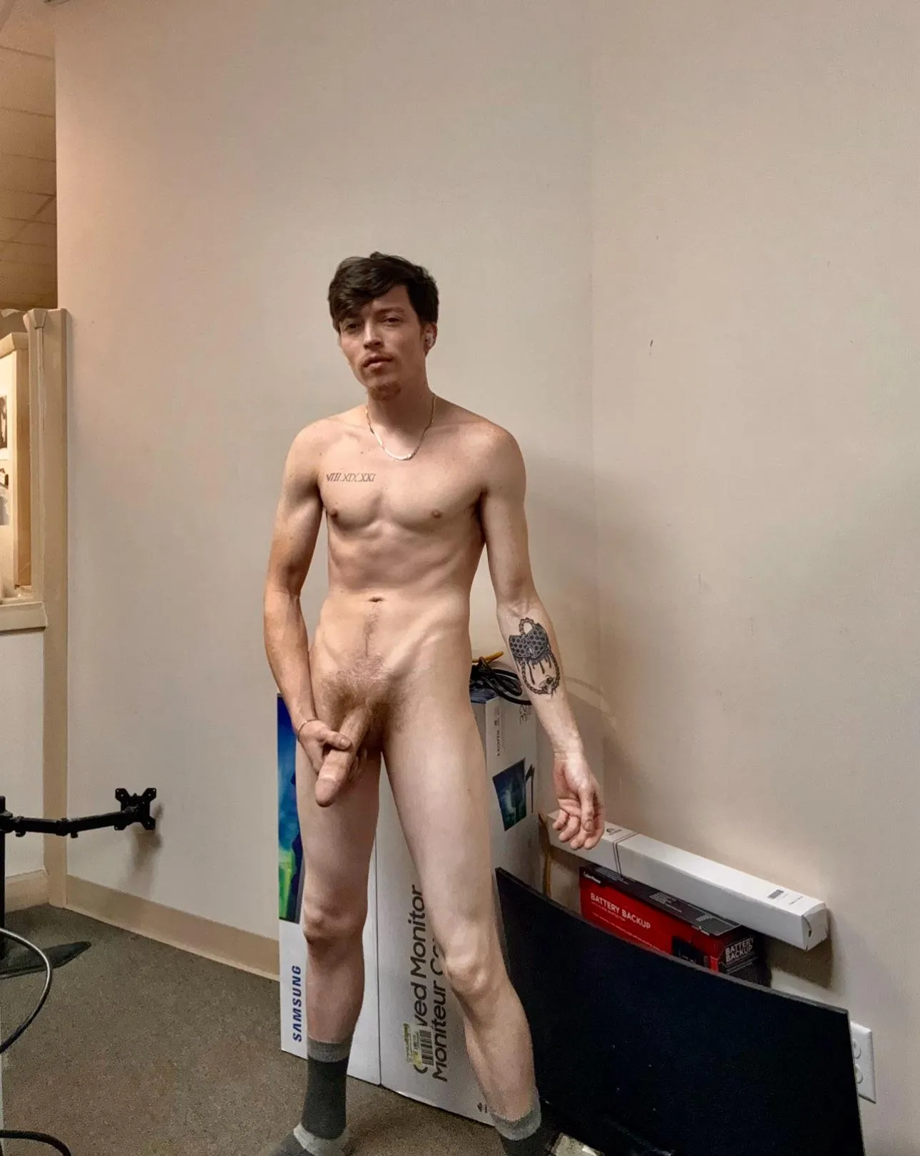 Getting naked at work is such a rush