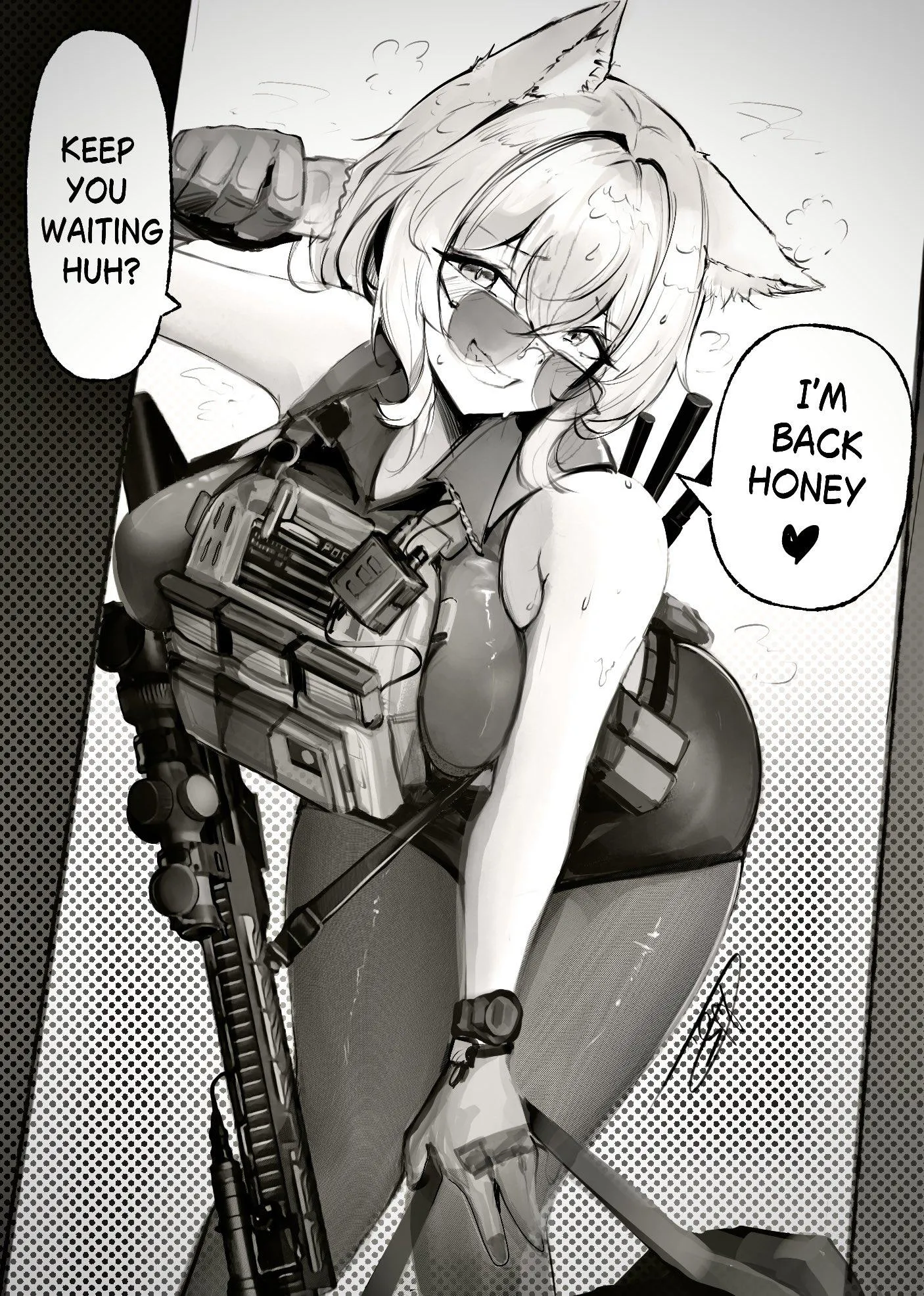 My military buff friend had gotten an application approved and put into the Fatale Unit. I had heard that the unit was for women only but figure that I was wrong. But after a month my friend came back looking different