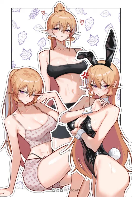 Nakiri Erina in sexual images (inhoso)