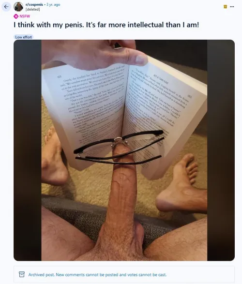 Not right now, I'm reading.