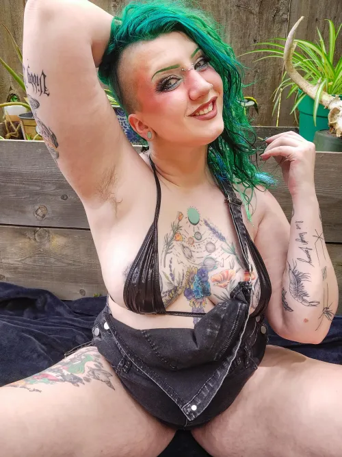 when I work up a sweat in the garden I'll want someone to lick me clean [hs]