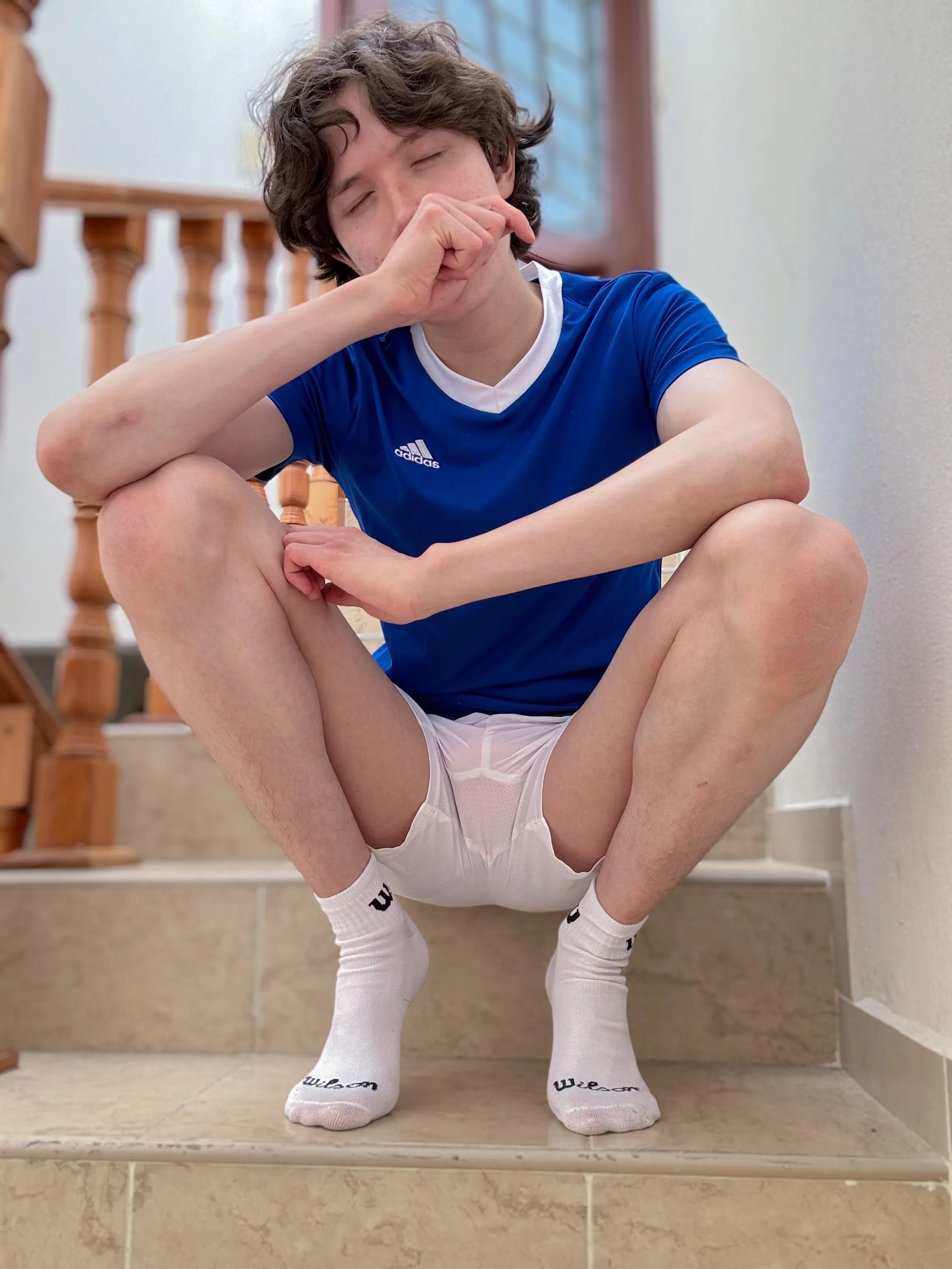 Would you give me some tongue kisses even if I’m sweaty after training?