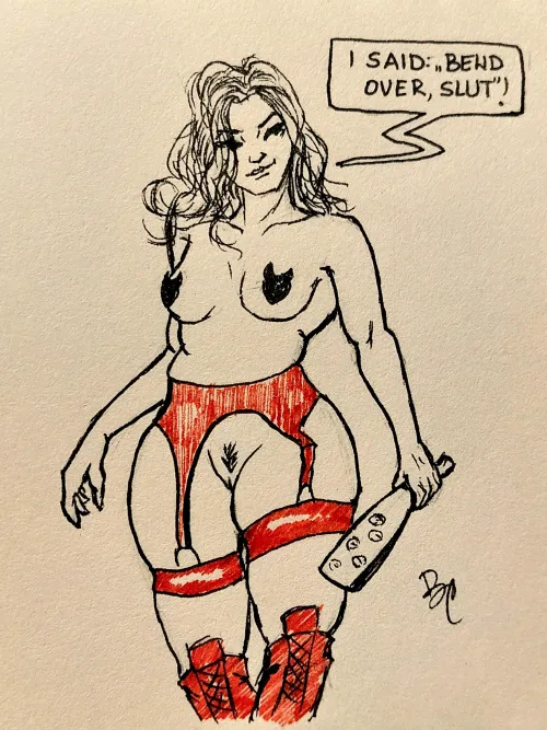 Bend over... ink, by me