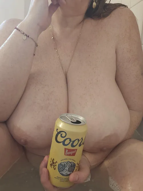 Cold Coors, hot bath