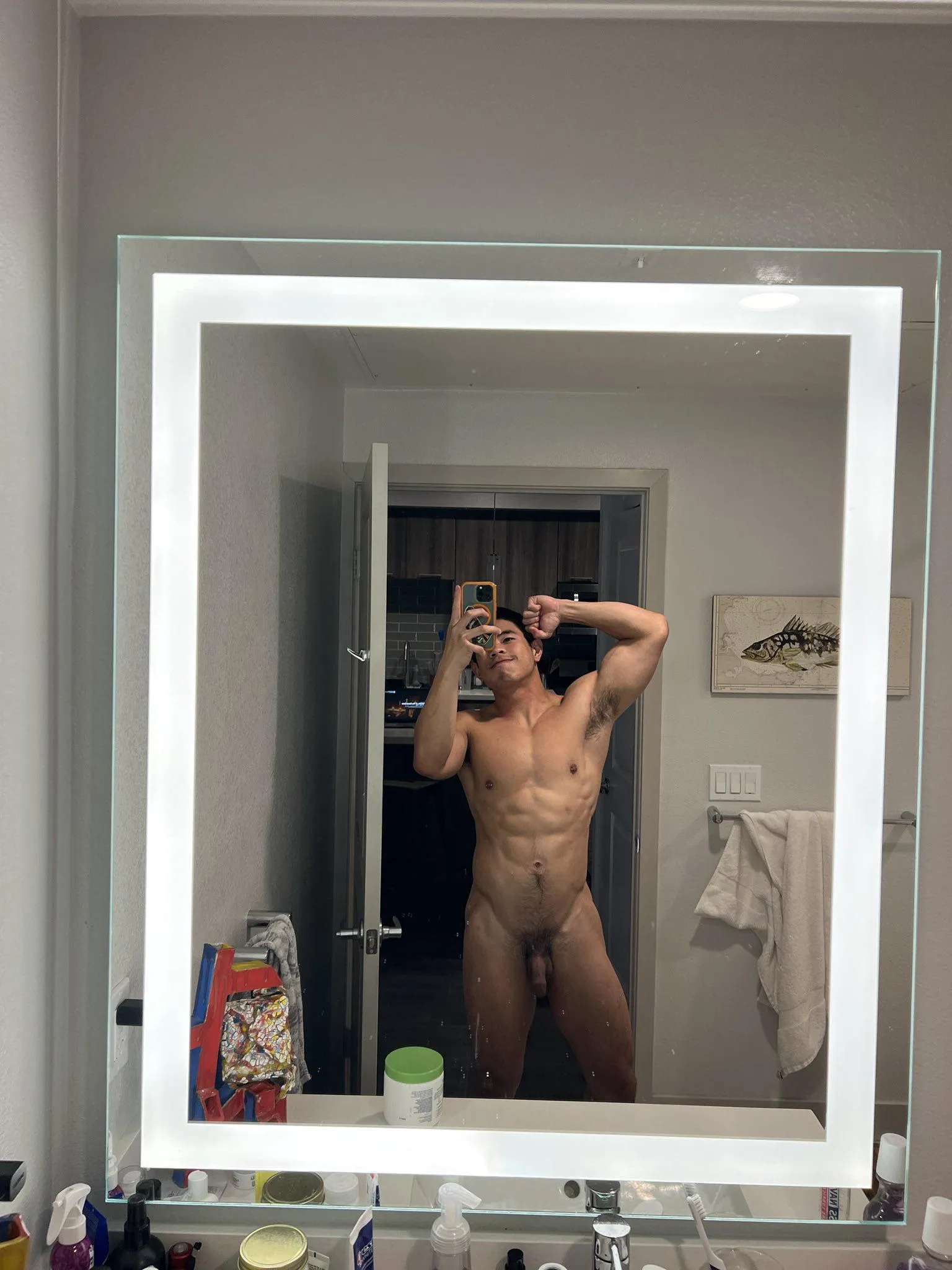 Half Chinese half Viet, where did your eyes first go? Face? Abs? Cock?