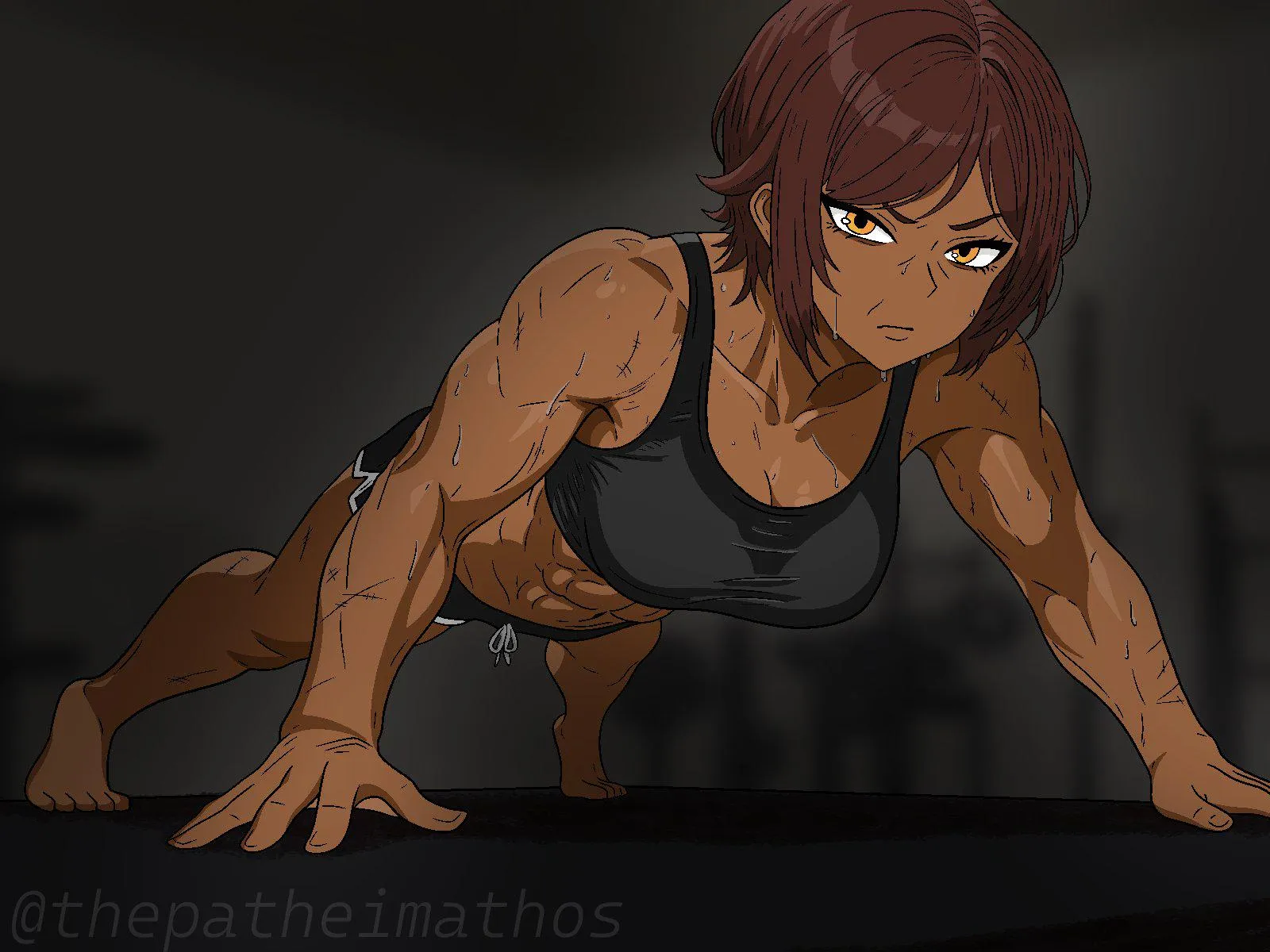 Keeping her body fit