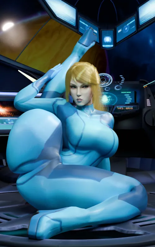 Samus Stretching (Straightasan) [Metroid]