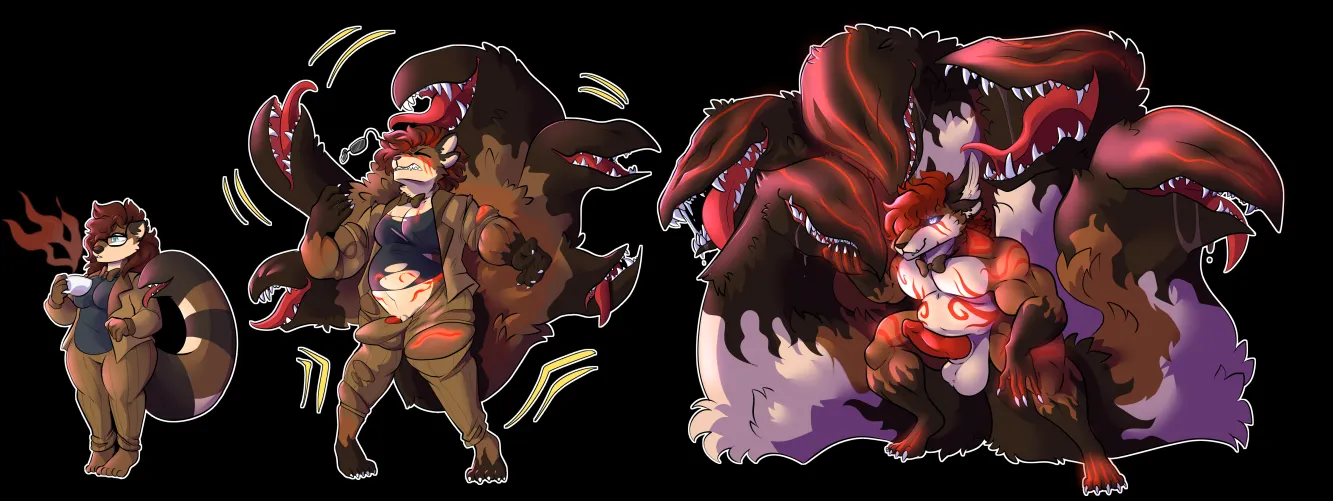 A Devilish Cuppa (Kitsune FtM TF) An amazing piece by RTF-M! (Story by me in the comments)