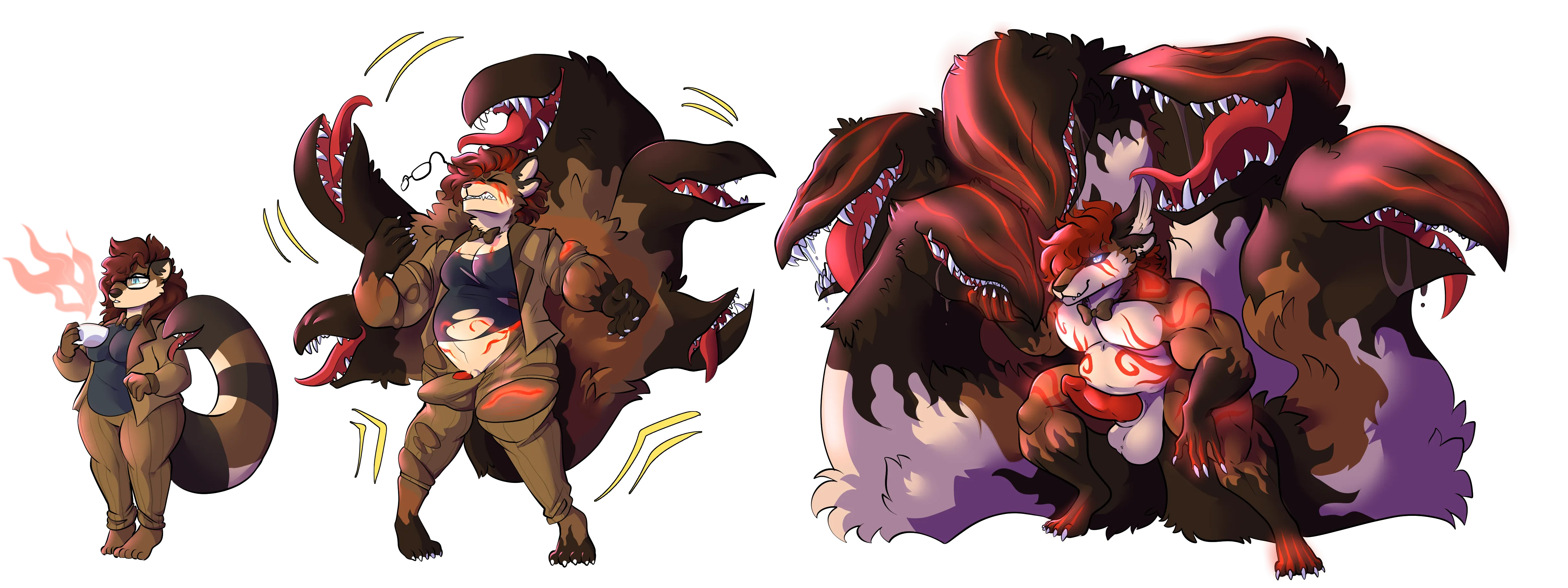 A Devilish Cuppa (Kitsune FtM TF) An amazing piece by RTF-M! (Story by me in the comments)