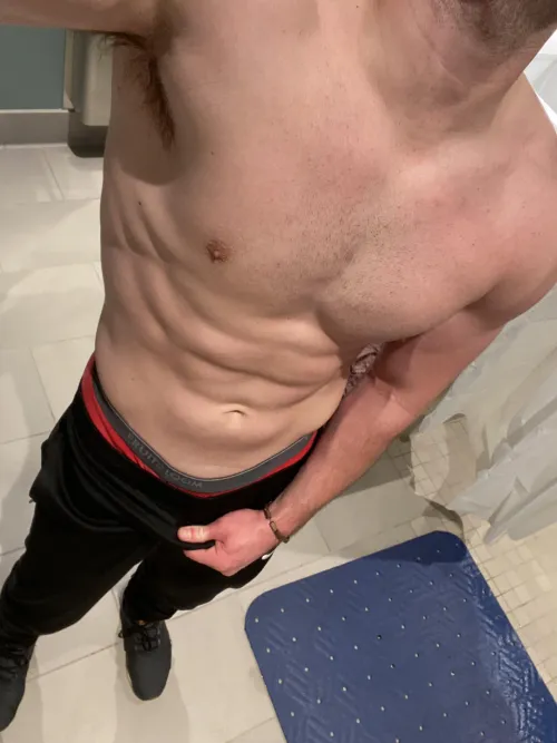 After workout shower