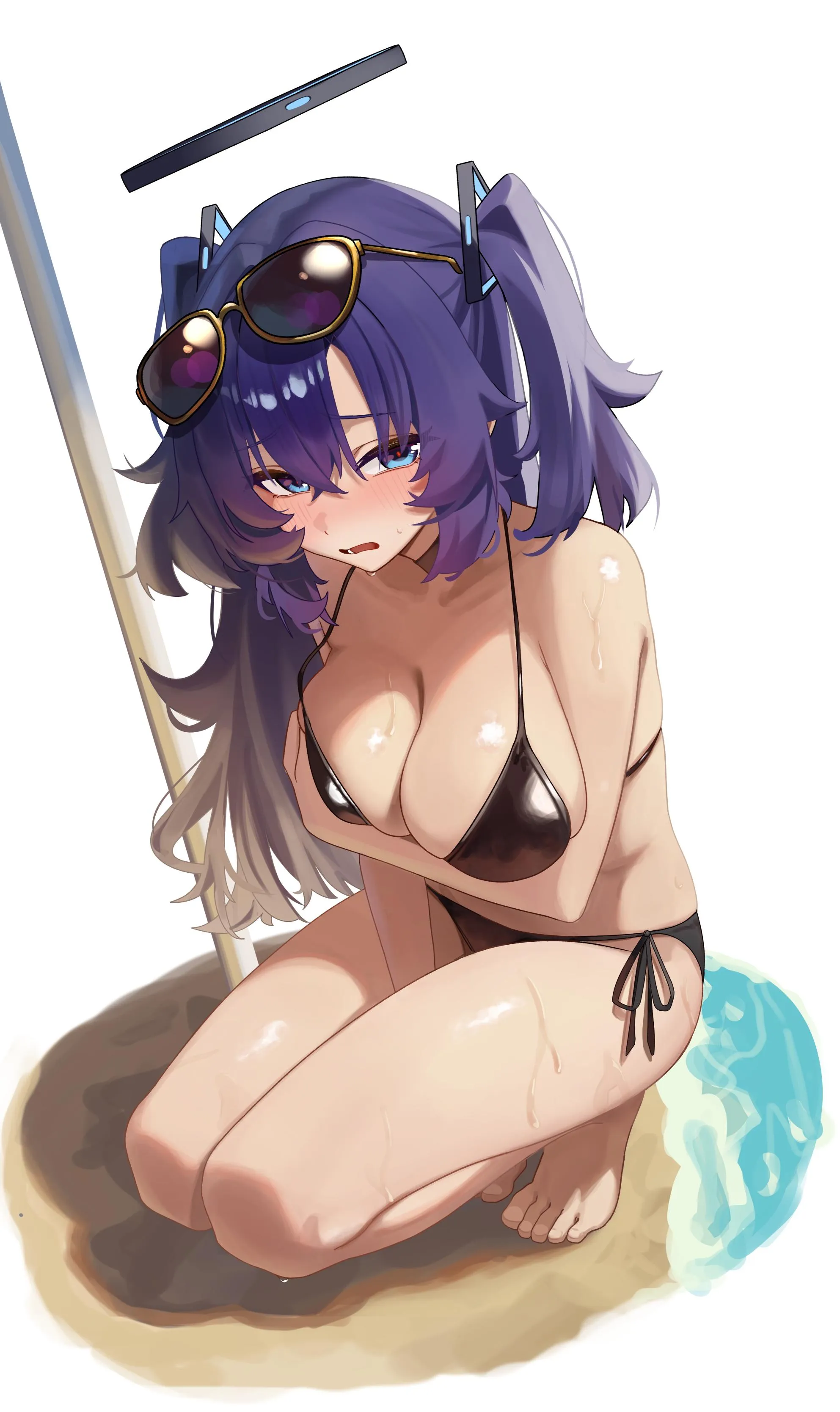 Embarrassed swimsuit Yuuka