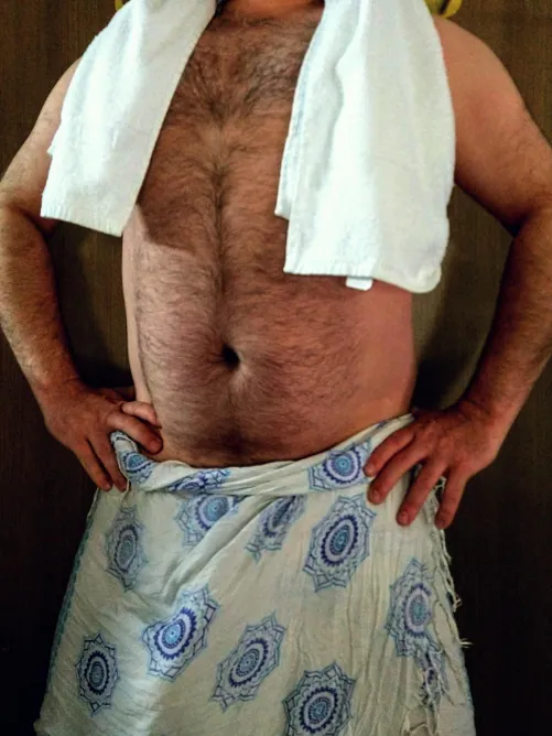 Good morning! Fresh from the shower.