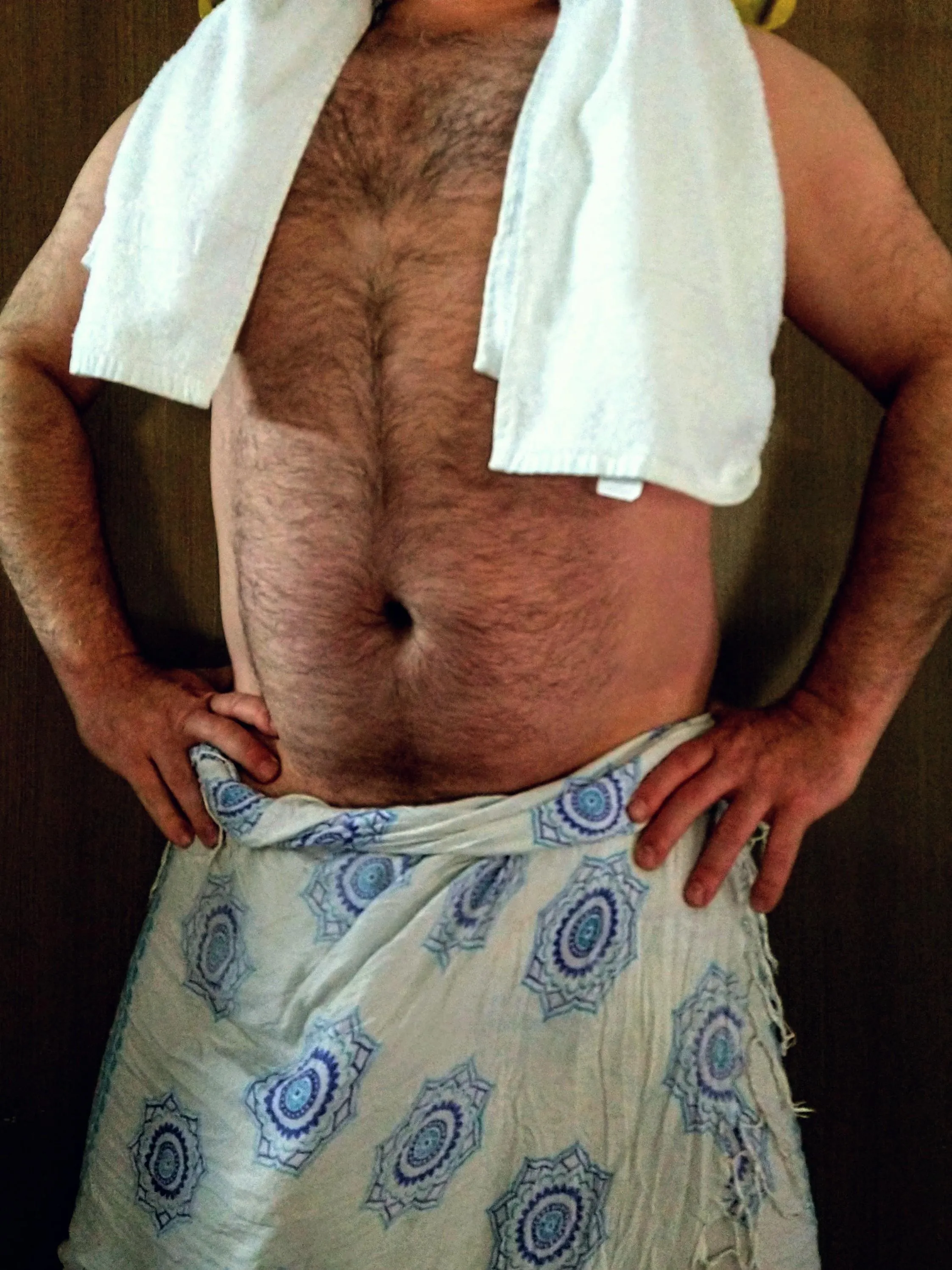 Good morning! Fresh from the shower.