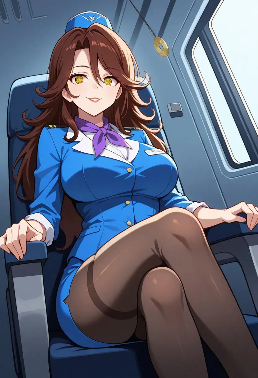 Hypnotized Flight Attendant Sumeragi [Gundam 00]