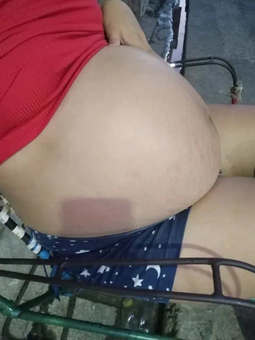 My pregnant belly was almost ready to explode