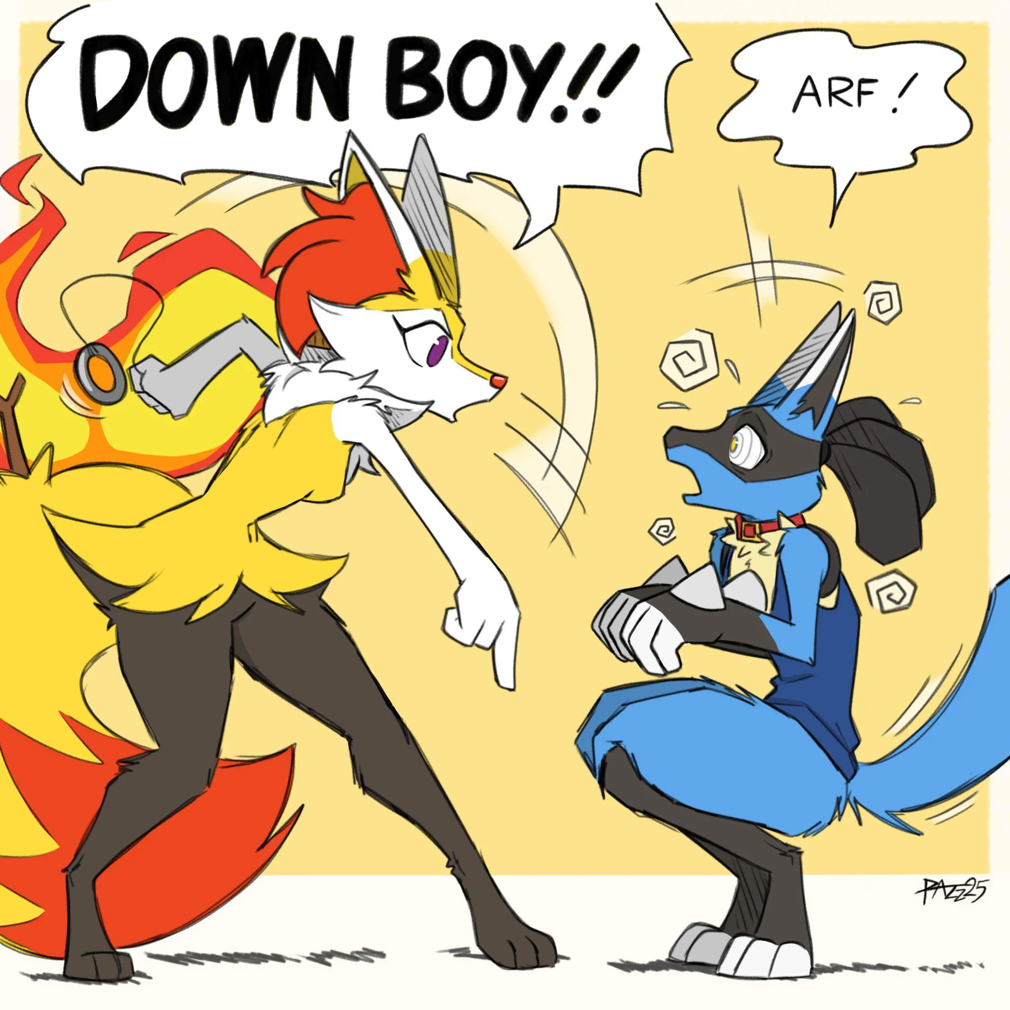 Scarlett learned a new move! Time to test it out with her partner (Razz)