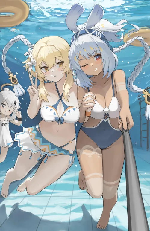 Swimsuit Lumine & Mualani