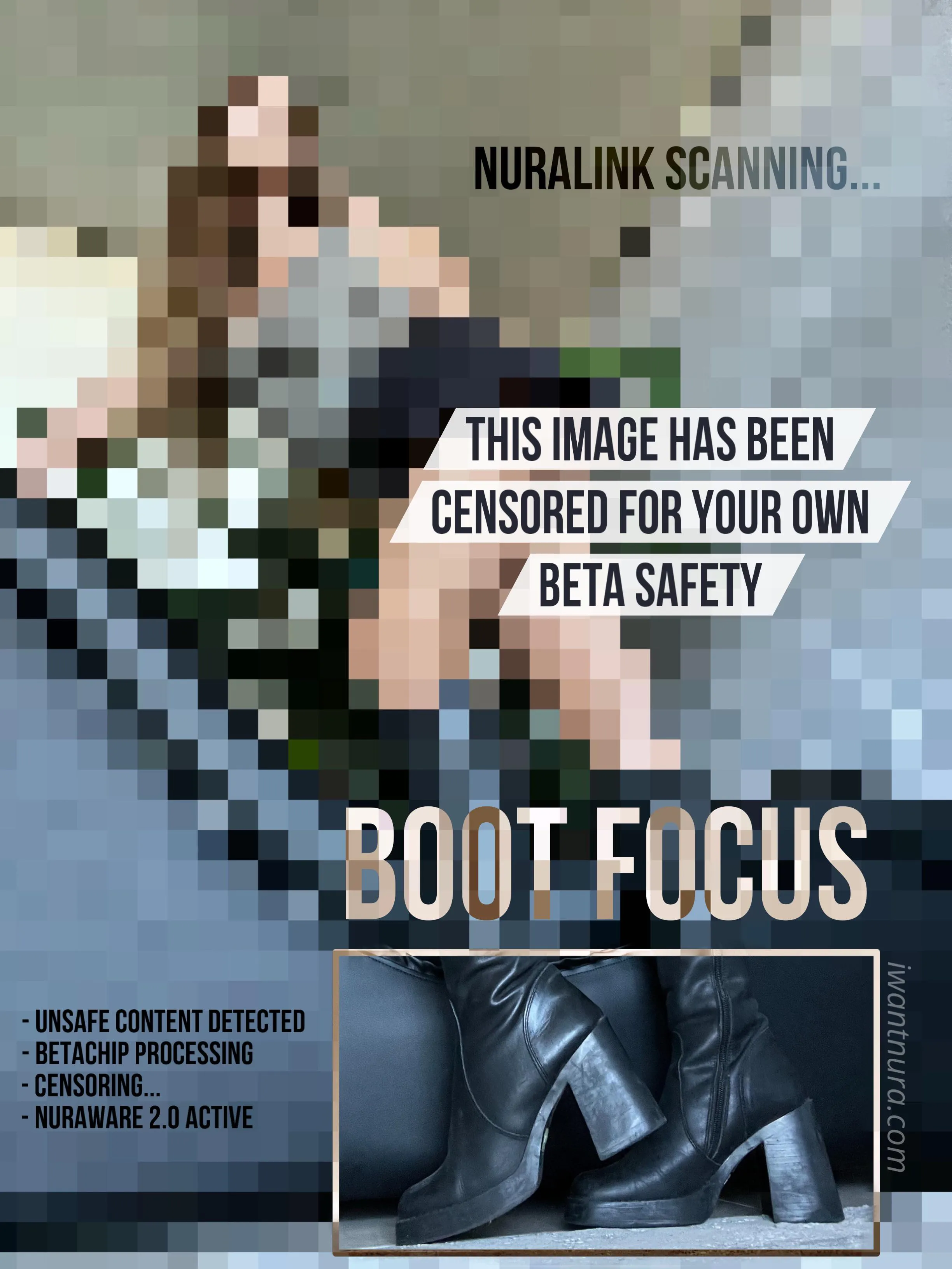 You’re so lucky you have my beta chip keeping you safe, you were almost exposed to ass! We can’t have that, can we…