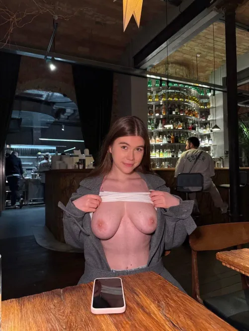 Cute photo with bare tits