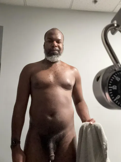 I’m the only guy I’ve ever seen get naked in the locker room of my current gym