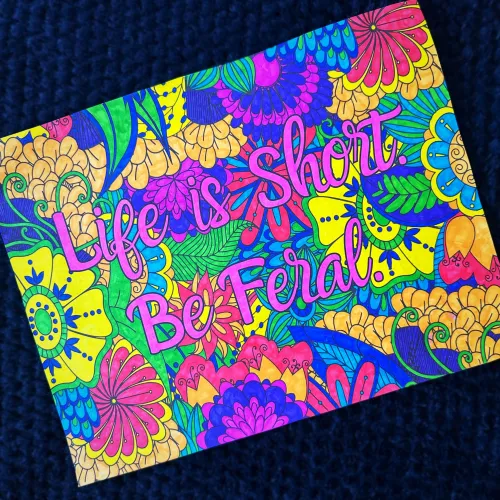 Interrupting your scroll with a sprinkle of feral encouragement ✨ Carry on ✨