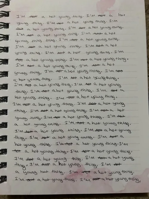 My cheeky bunny’s lines.