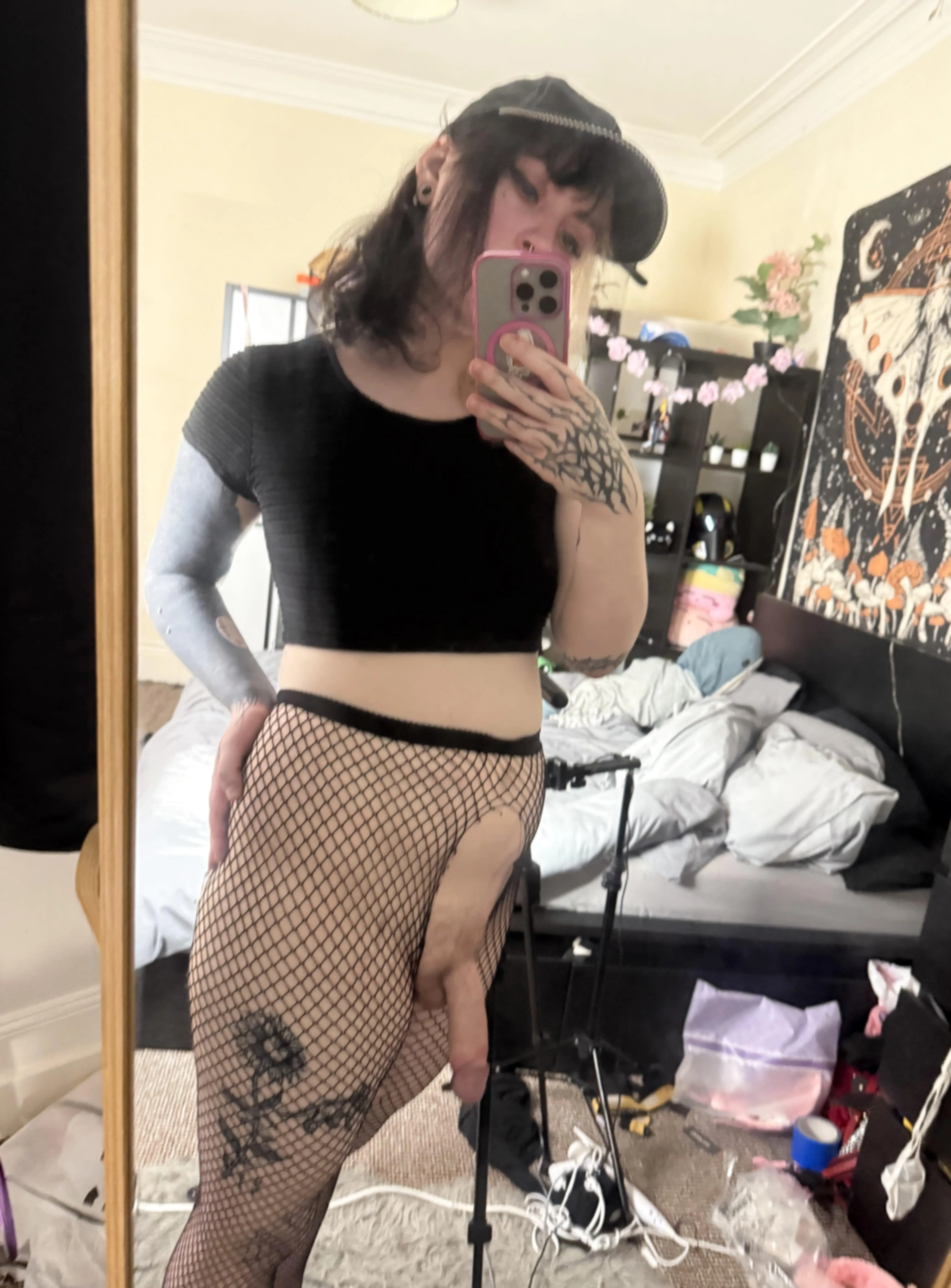 My fishnets got ripped :c