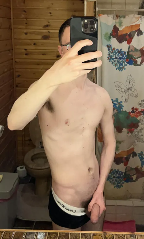 Nog even rukken voordat ik de douche in spring