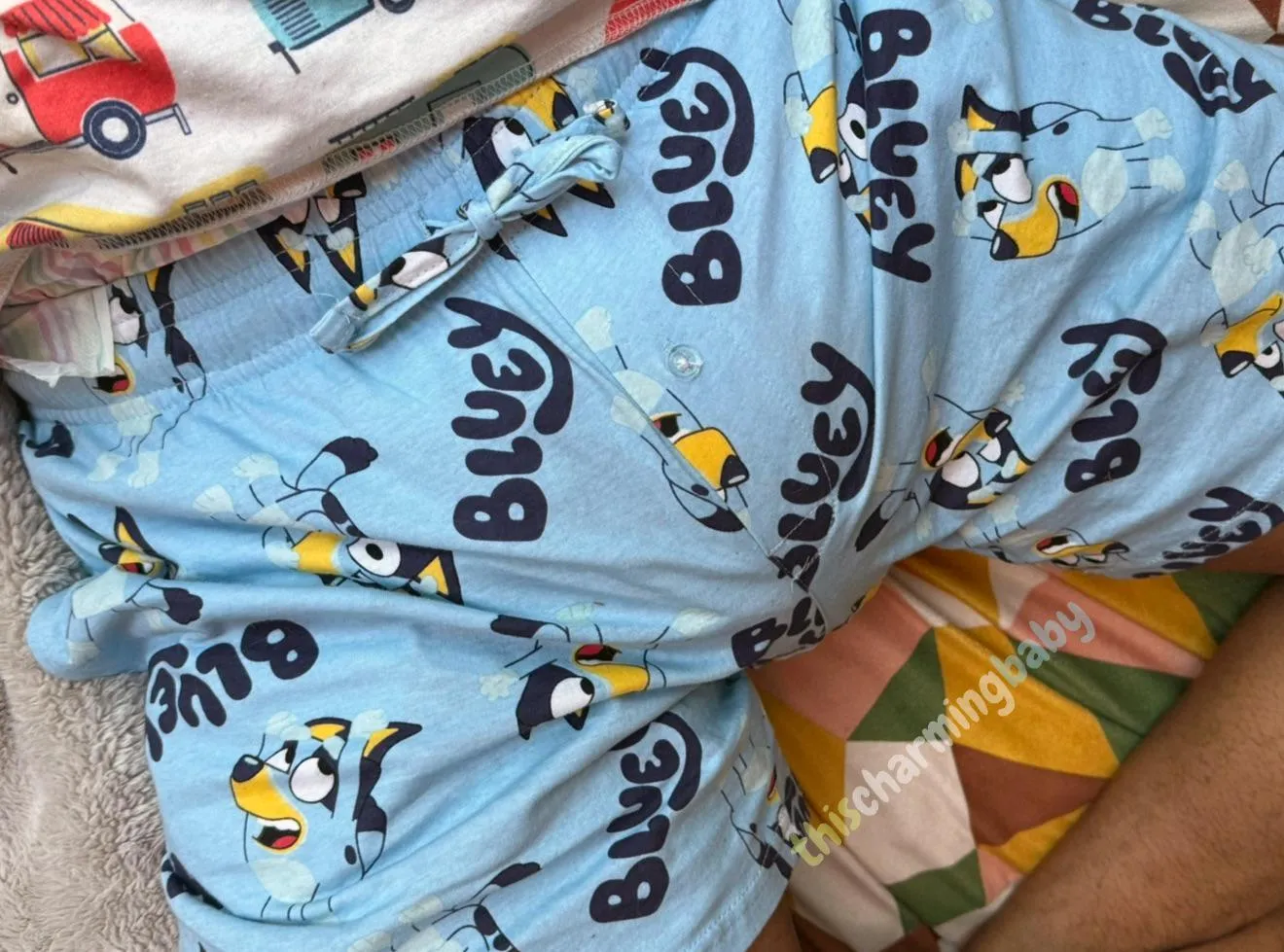 silly babies shouldn’t dress themselves! or at least hide it better!