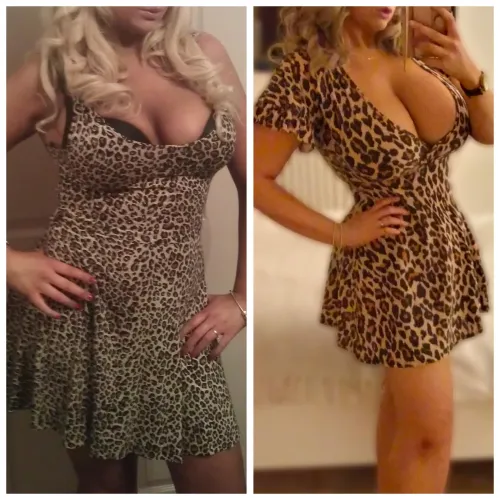 Since you liked my last comparison, here's how they look clothed. 2011 32DD - 2025 32GG