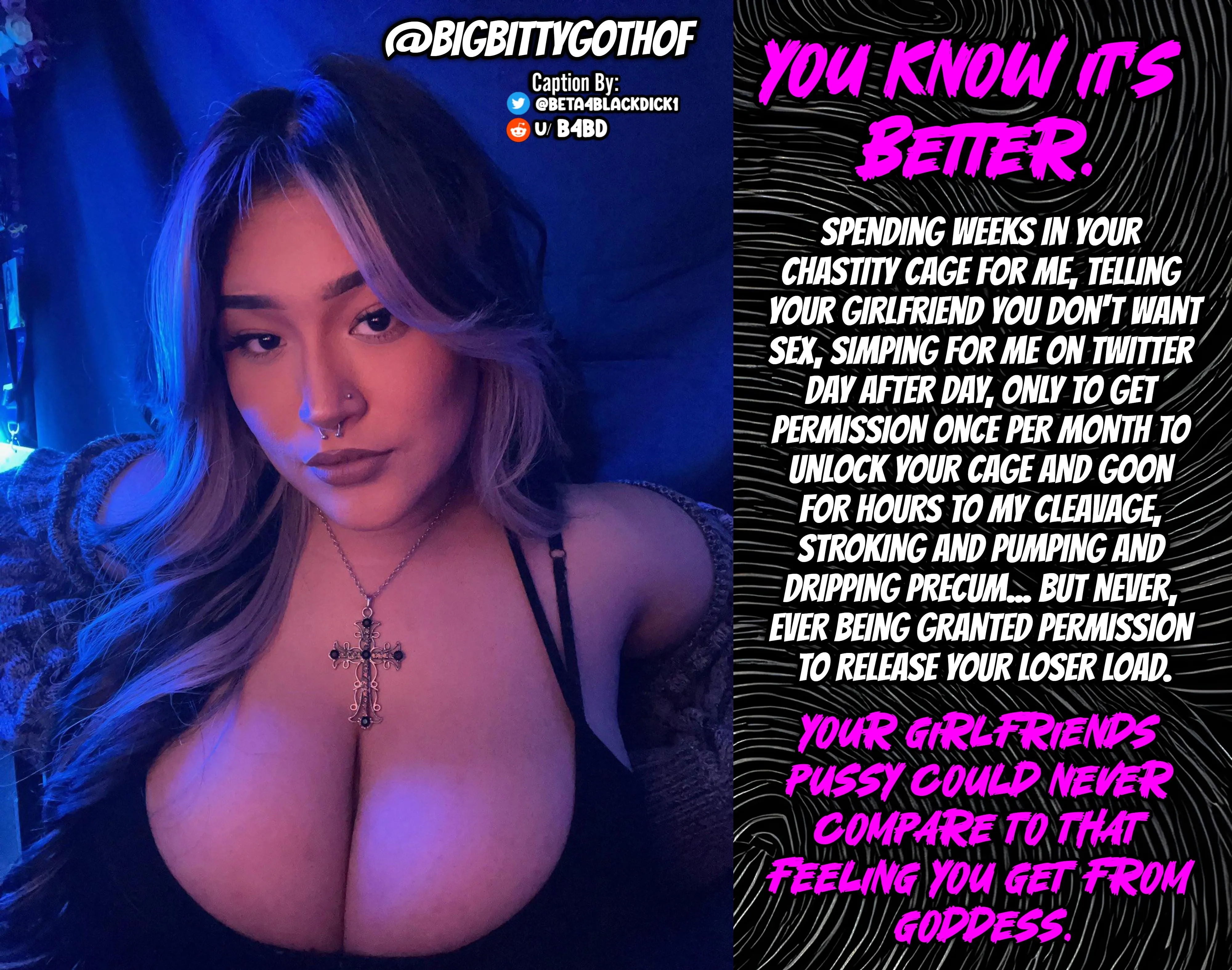 You know it's better.