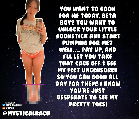 You want to goon for her pretty feet, Don't you?