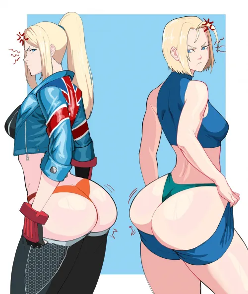Cammy and Samus Booty-Off (Octavius_DP)