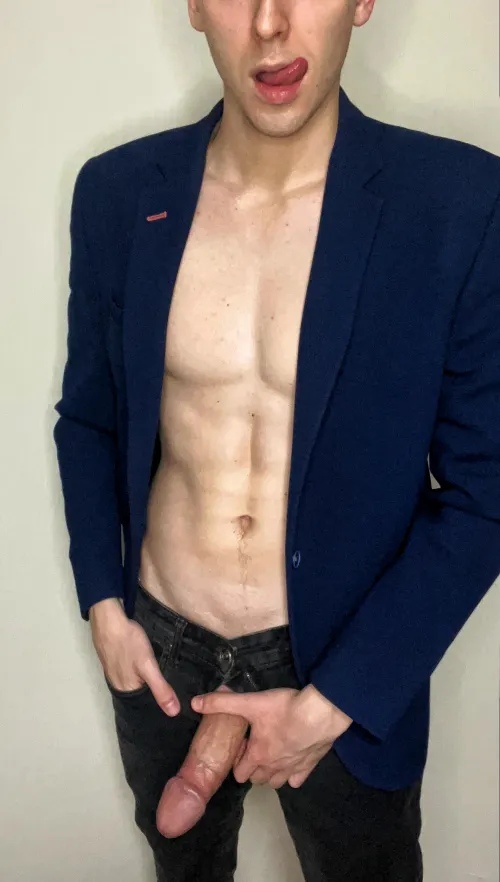 dressed to impress, dick is ready to breed you