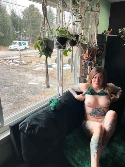 Even the mailman knows this is a naked house